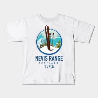 Nevis Range scotland Ski Kids T-Shirt